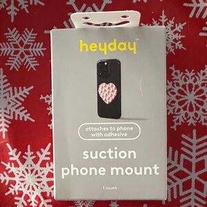 Heyday Black and Pink Suction Phone Mount